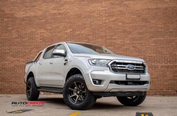 FORD RANGER AVALANCHE MACHINED FACE MATTE BLACK DARK TINT